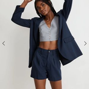 3 for 25! NWOT Madewell Neale Short in Drapeweave in navy size 0